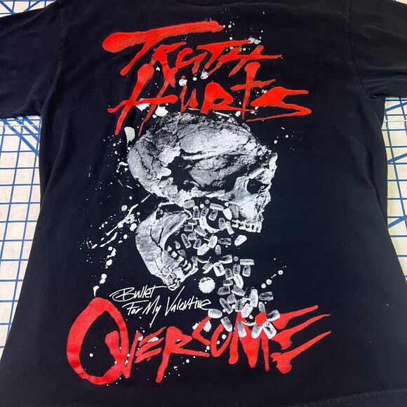 Bullet For My Valentine Truth Hurts Overgone T-Shirt Black Men's M/L Band Tee - Picture 7 of 9
